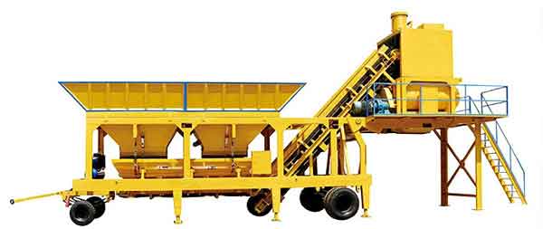 YHZS35 mobile concrete batching plant 35m3/h mobile Concrete Plant